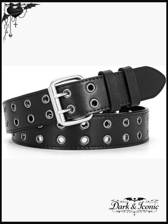 Faux Leather Rhinestone Western Belt with Cross & Diamond - M 32-37 Waist main image 6